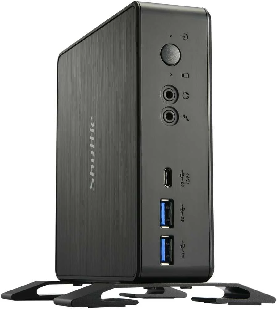 Shuttle NC40U5 Barebone 0.84L dydžio asmeninis kompiuteris, juodas, i5-1235U, Intel SoC