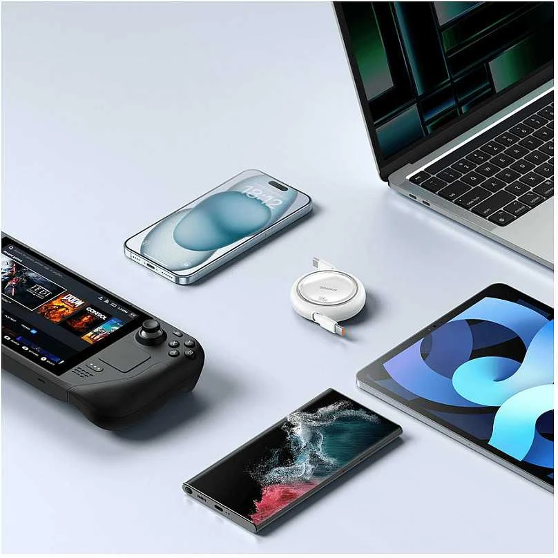 Laidas iš USB-C į USB-C Baseus Free2Draw, PD, 100 W, 1 m (baltas)