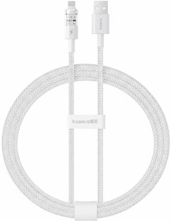 Kabelis USB Baseus USB-A - Lightning 1 m Baltas (P10377702213-00)