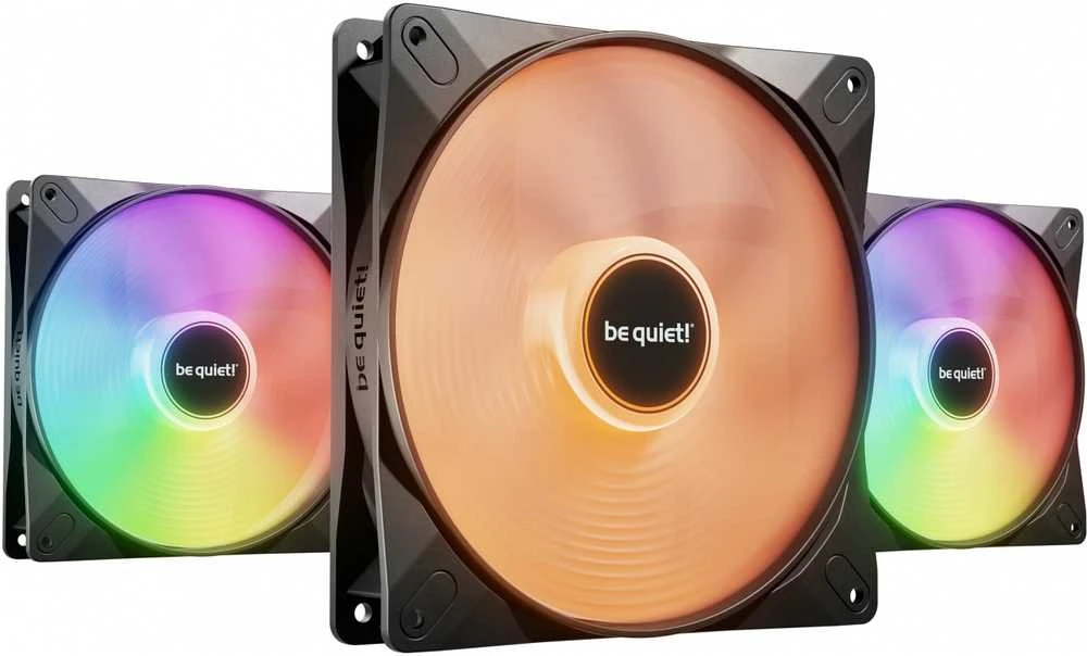 be quiet! LIGHT WINGS LX ventiliatoriai su RGB apšvietimu
