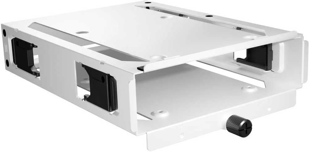 Baltas HDD krepšelis su fiksavimo mechanizmais