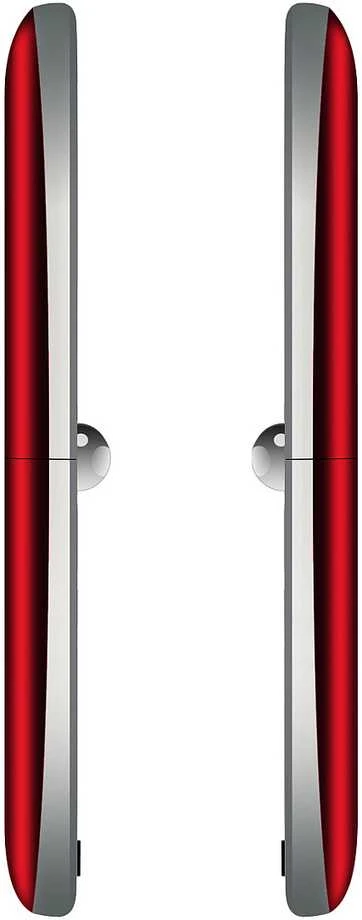 Išmanusis telefonas Beafon Fold 10 Sidabrinis Line, Big Button Flip Phone, Raudona-Sidabrinis