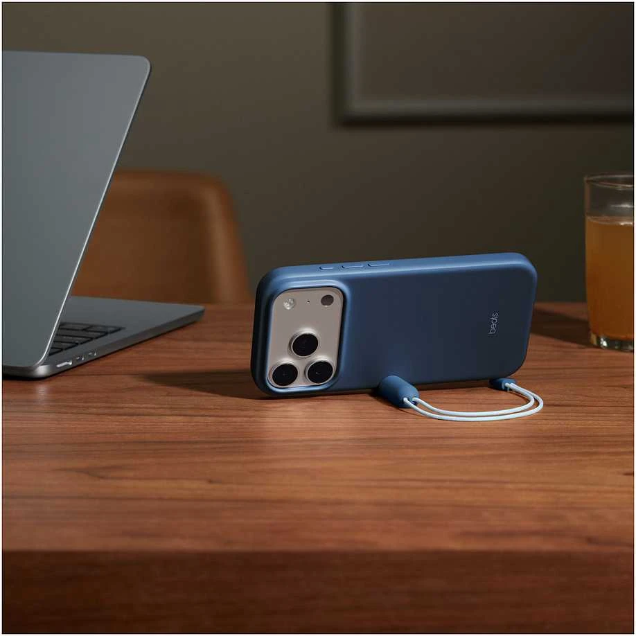 Beats iPhone 17 Pro Kickstand Case with MagSafe and Camera Control - Bedrock Blue - MGTP4LL/A