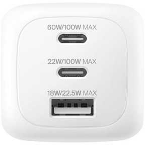 Belkin BOOST Charge 100W USB-C įkroviklis 2xUSB-C/1xA WCH016hqWH
