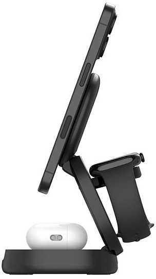 Įkroviklis Belkin Boost Charge magnetyczna 3w1 składana Qi2 15W Juoda (WIZ034KQBK)
