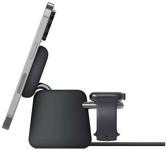 Belkin BOOST Charge PRO 15W mag. Cha.Qi2 2in1 drkggray WIZ027vfH36