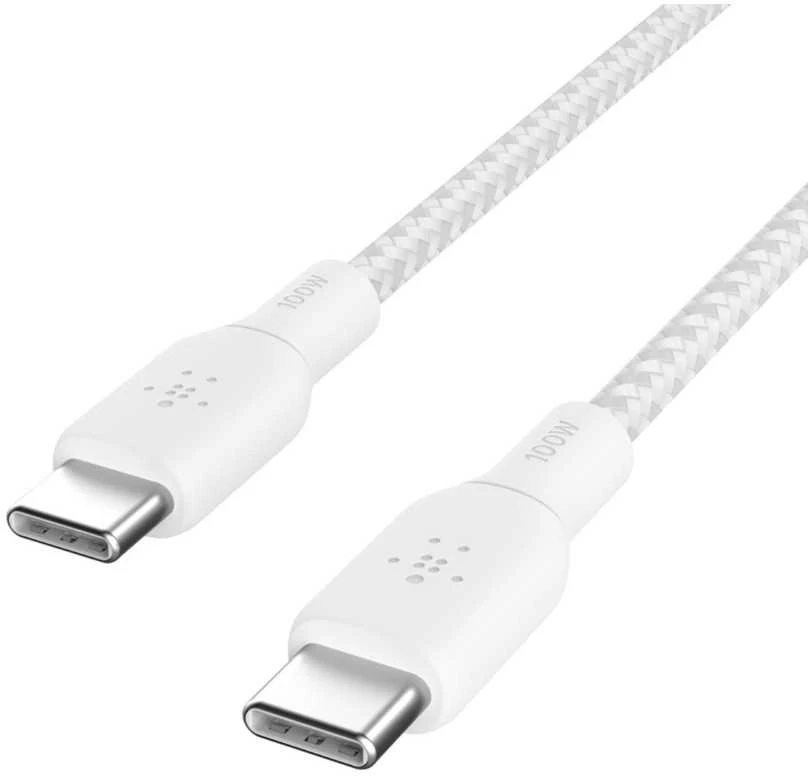 BELKIN BRAIDED USB-C/USB-C/KABELIS PALAIKIA GREITĄ ĮKROVIMĄ