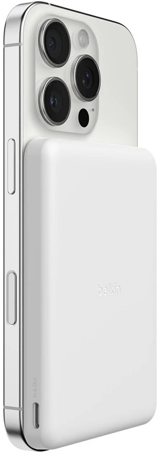 Powerbank Belkin BoostCharge Slim Magnetyczny 5000 mAh Baltas (BPD010hqWH)
