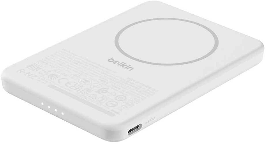 Powerbank Belkin BoostCharge Slim Magnetyczny 5000 mAh Baltas (BPD010hqWH)