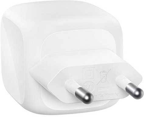 Įkroviklis Belkin BOOSTCHARGE jungiama į tinklą 2 USB-C 50W PD + PPS Baltas (WCH019KQWH)