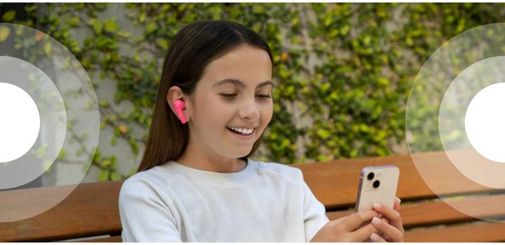 Ausinės Belkin Soundform Nano Belaidės Kids In-Ear rožinė PAC003btPK