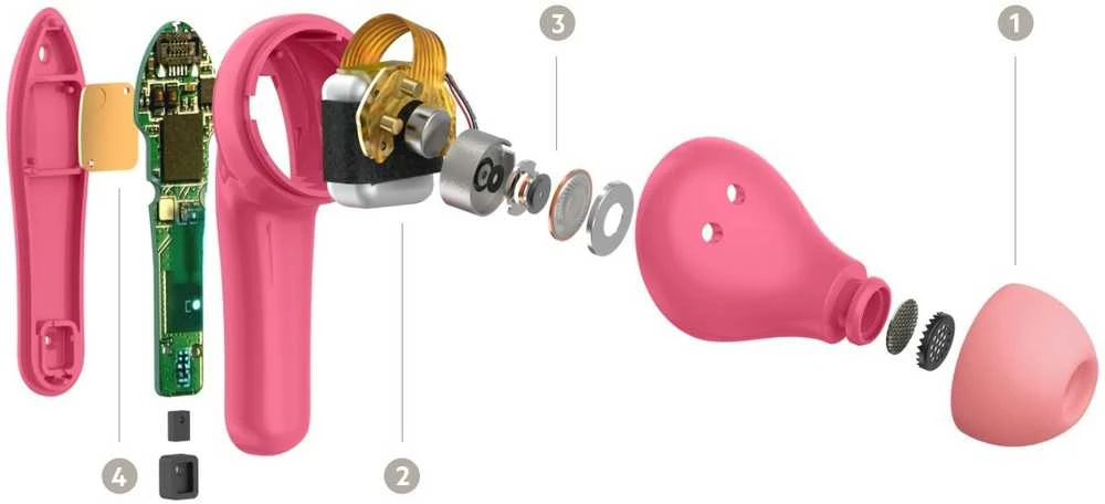 Ausinės Belkin Soundform Nano Belaidės Kids In-Ear rožinė PAC003btPK