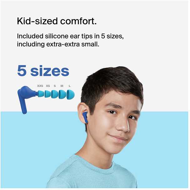BELKIN SOUNDFORM NANO2 WIRELESS/IN-EAR Ausinės FOR KIDS-Mėlynas