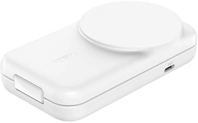 Belkin „UltraCharge“ 25 W Qi2 magn. 2 viename „Lad.klappb.ws. WIZ038kqWH“