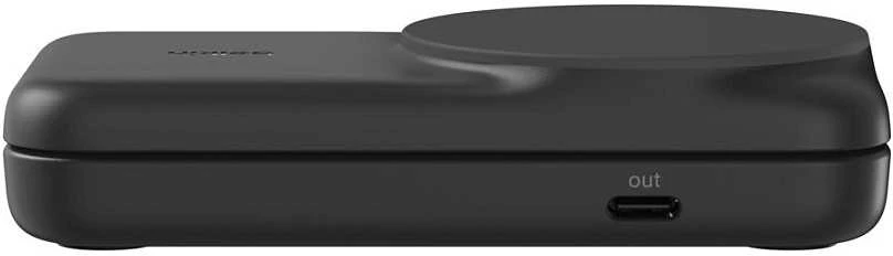Belkin „UltraCharge“ 25 W Qi2 magnetinis 2 viename sulankstomas įkroviklis, juodas WIZ038kqBK