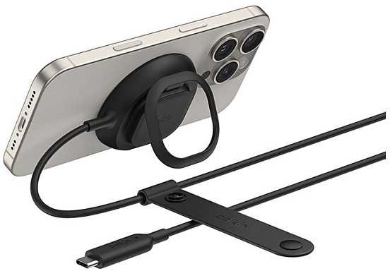 Įkroviklis Belkin UltraCharge Mag. Charger Qi2 25W Kwadratowa Juodas (WIA013HQBK)