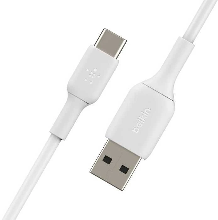 Kabelis USB Belkin USB-A - USB-C 1 m Baltas (CAB001BT1MWH2PK)