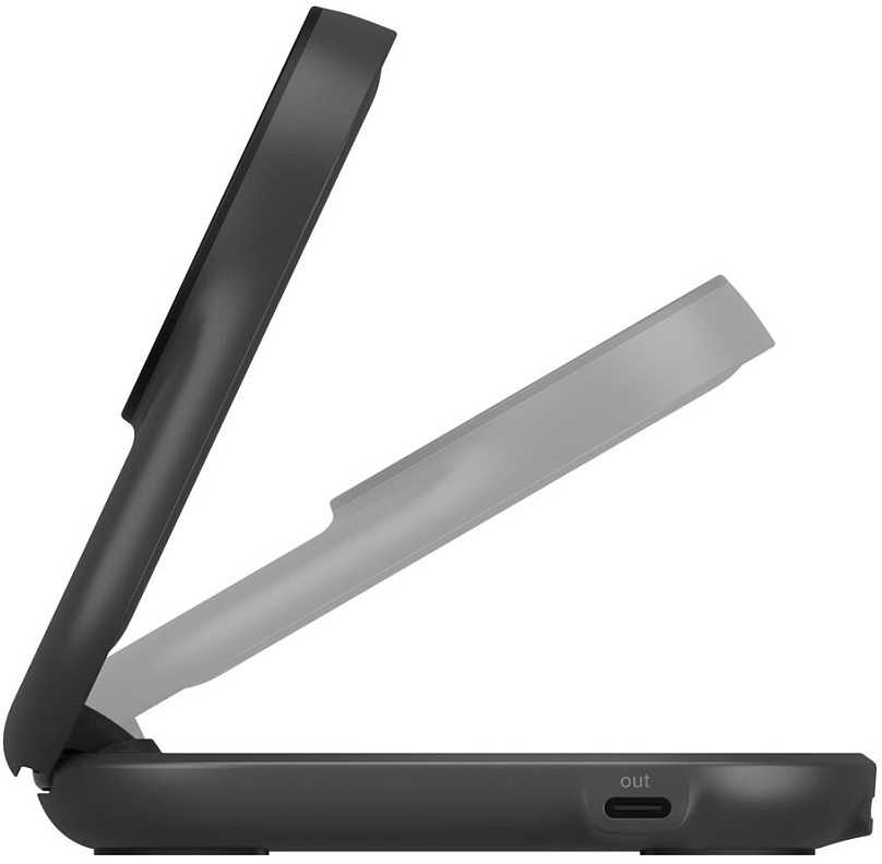 Įkroviklis Belkin Įkroviklis magnetyczna Qi2 25 W, składana 2w1, maitinimo šaltinis 45W, juoda