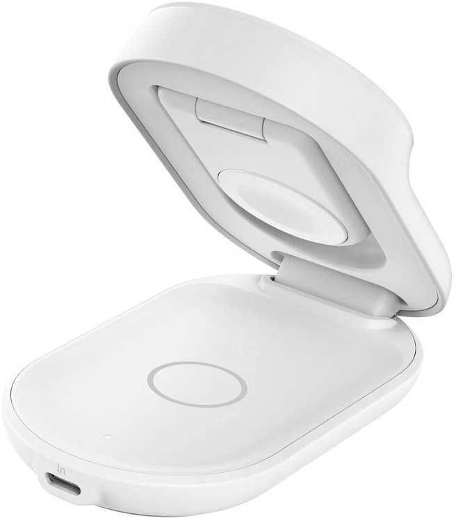 Įkroviklis Belkin UltraCharge Qi2 magnetyczna 25 W 3w1 składana Baltas (WIZ037KQWH)