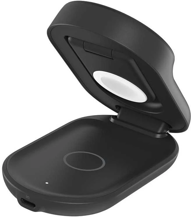 Belkin Įkroviklis magnetyczna Qi2 25W, 3w1, składana, maitinimo šaltinis 45W, juoda