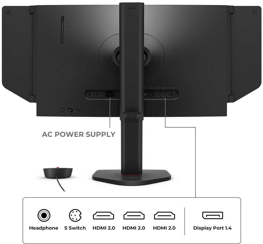 BENQ XL2566X+ 24,1 colio FHD TN 400 Hz 0,5 ms 320 cd/m2 HDMI DP DyAc2 žaidimų monitorius