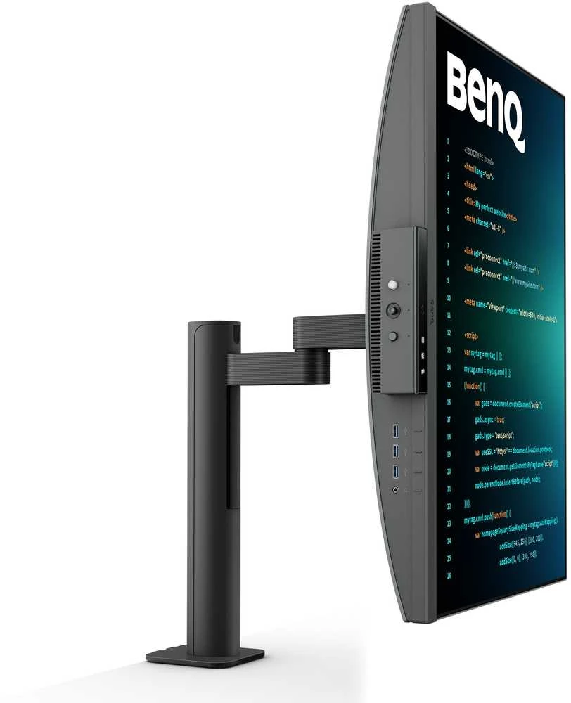 Monitorius BENQ RD280UA 28,2 colio IPS 3840x2560 350cd/m2 5ms HDMI 2.0 DP USB tipas C PD90W HUB USB KVM Pivot