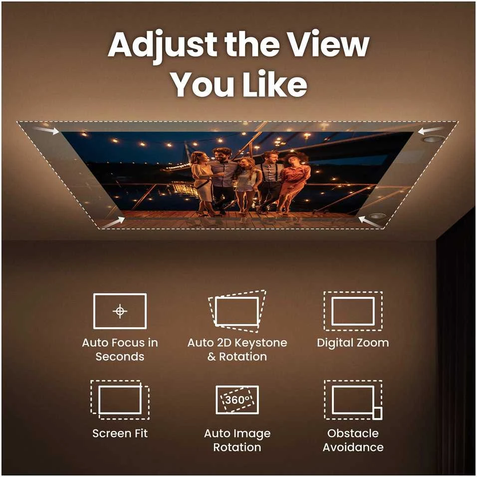 Projektorius Benq | GV32 | Full HD (1920x1080) | 500 ANSI lumens | Baltas | Wi-Fi