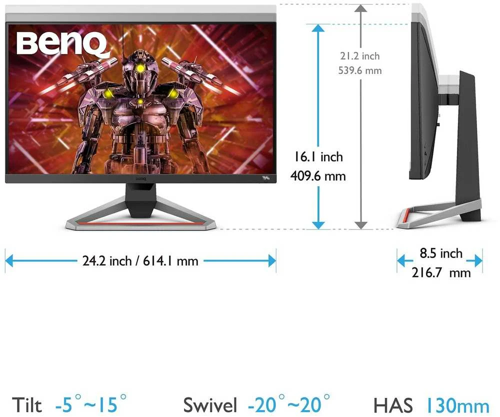Monitorius BenQ EX2710U | 27" MOBIUZ/Gaming/IPS/4K(3840 x 2160)/ 144 Hz /16:9/HDRi vaizdas ir tikras „treVolo“ garsas