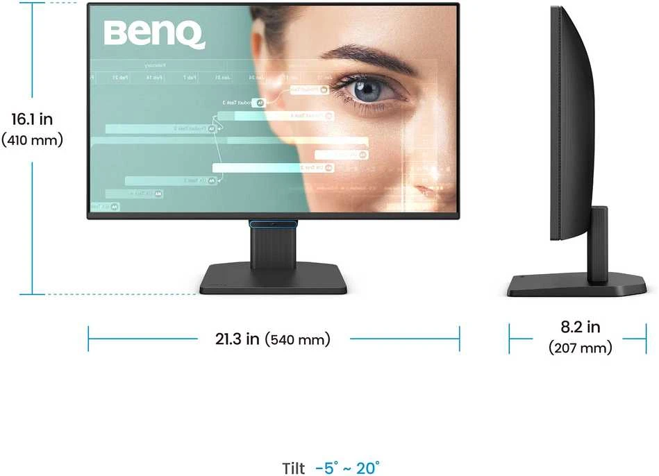 Monitorius BENQ GW2490C 24 colių FHD IPS 144Hz HDMI/DP/Garsiakalbiai/USB-C jungtis