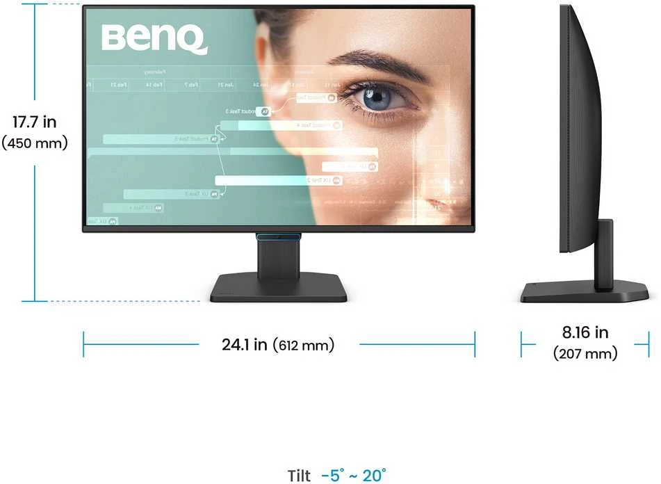 Monitorius BENQ GW2790C 27 colių FHD IPS 144Hz HDMI/DP/Garsiakalbiai/USB-C jungtis