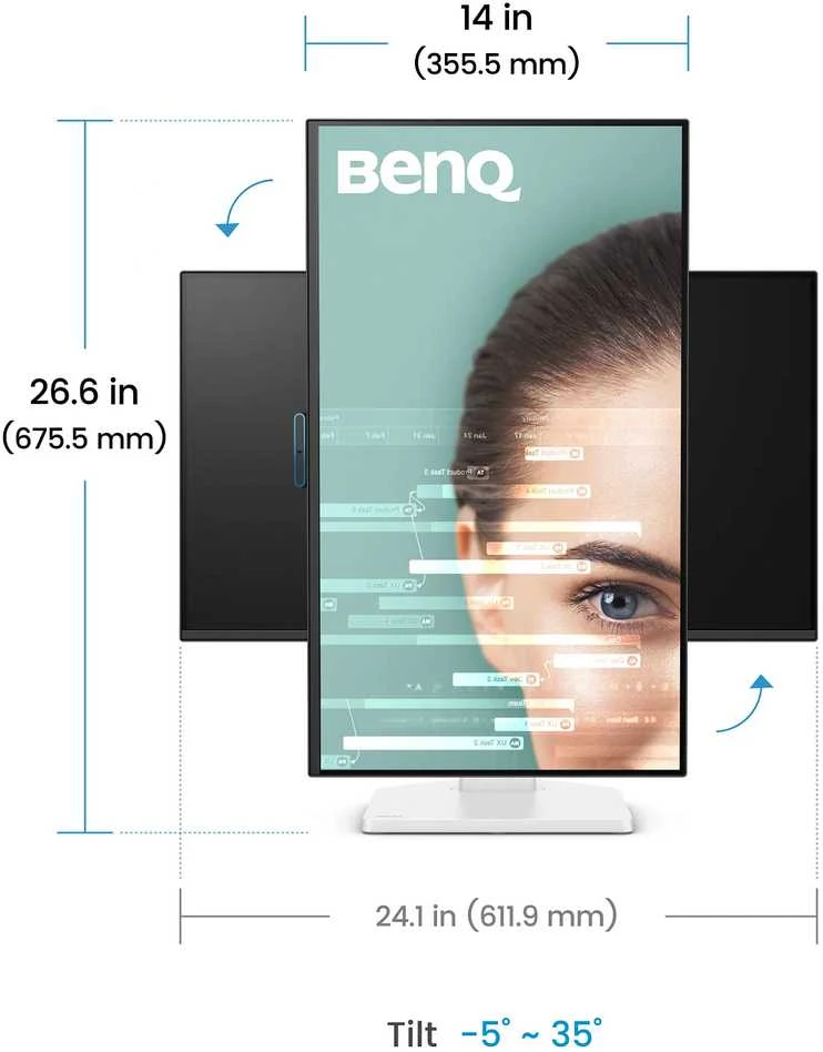 Monitorius BENQ GW2790TC 27" FHD IPS 144HZ HDMI/DP/SPEAKERS/USB-C 20W NÄYTTÖ VALKOINEN