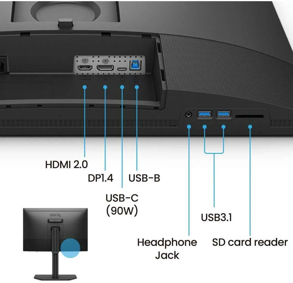 Monitorius BENQ SW242Q 24.1" WQXGA IPS HDMI/DP/USB-C 90W