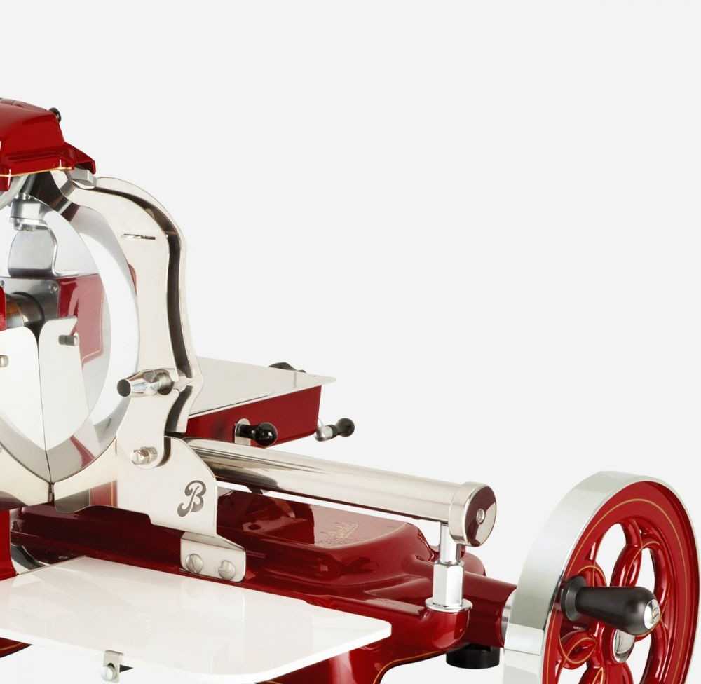 Berkel Volano B3 raudonos/auksinės spalvos pjaustyklė