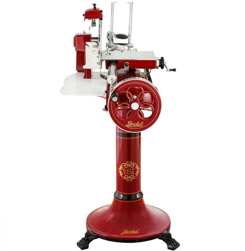 Berkel Volano B3 raudonos/auksinės spalvos pjaustyklė