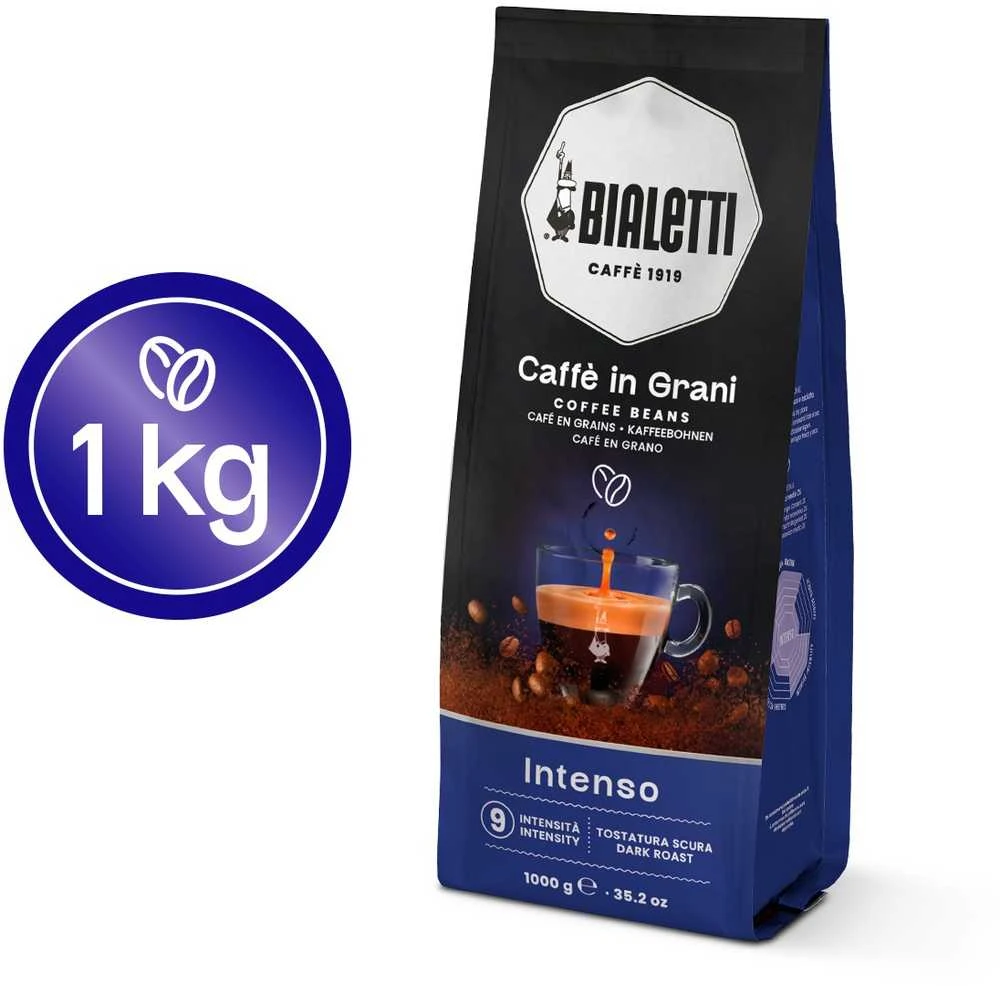 Kava - Bialetti Intenso 1kg Tamsaus Skrudinimo Espresso Mišinys