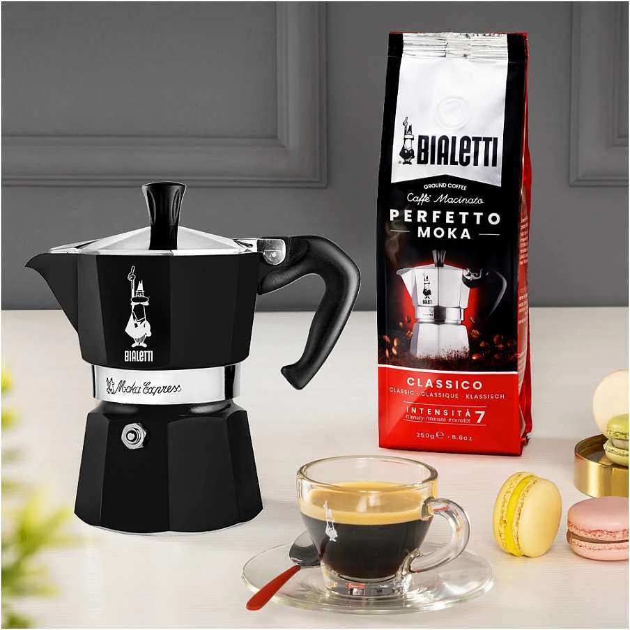 Bialetti 4951 Moka kavinukas Juodas