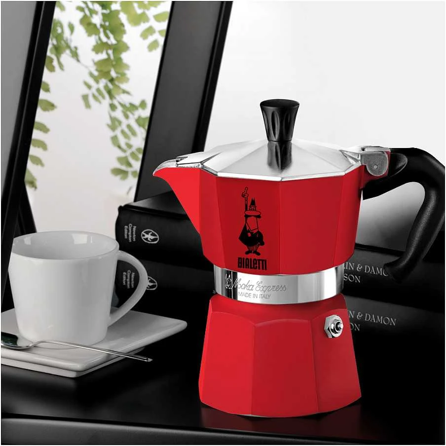 Raudona Bialetti Moka Espress