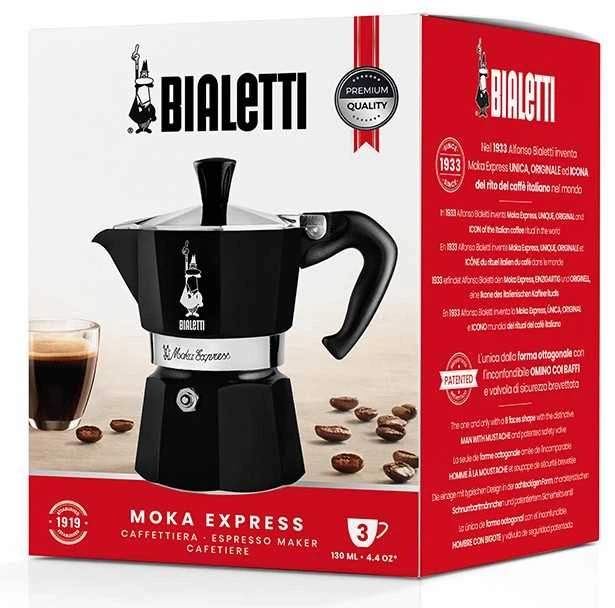 Moka kavinukas Bialetti Moka Express Juodas 3 cups