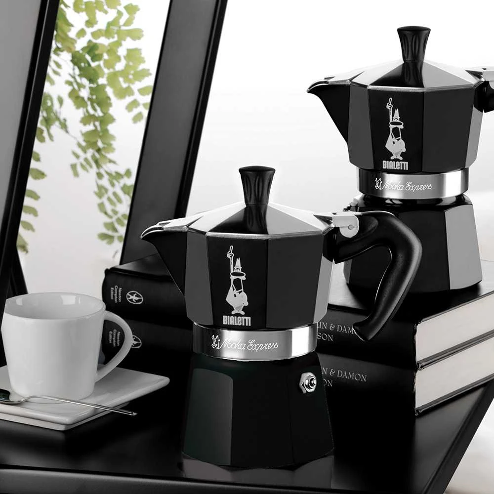 Moka kavinukas Bialetti Moka Express Juodas 3 cups