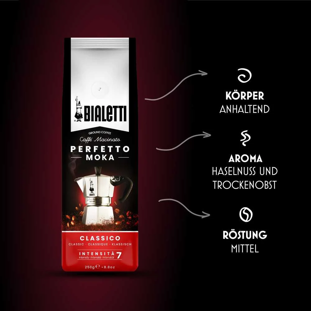 Bialetti Perfetto Moka Classico 250g (mielona)
