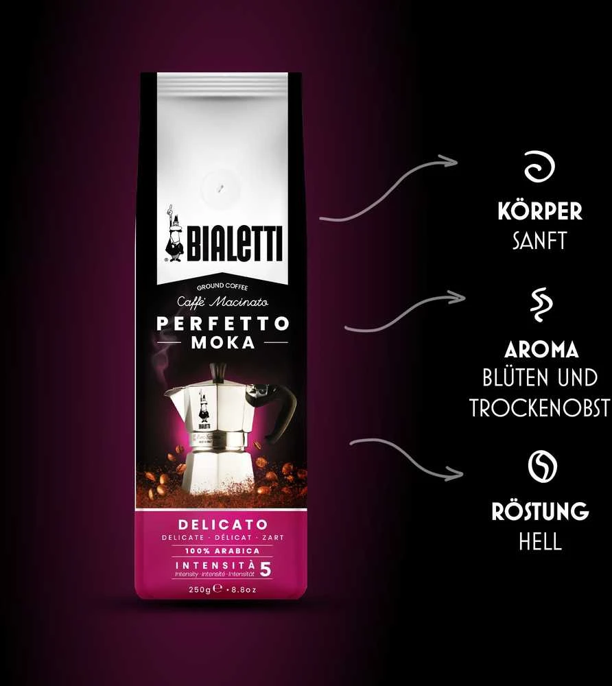 Bialetti Perfetto Moka Delicato 250g (mielona)