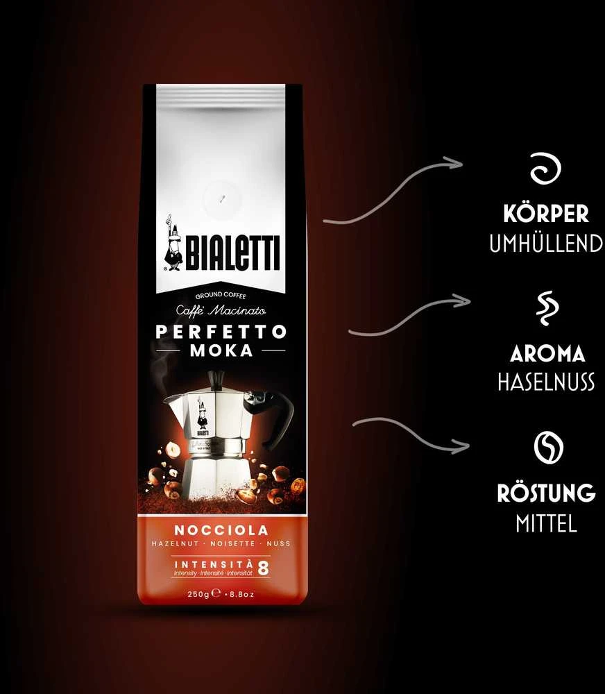 Bialetti Perfetto Moka Nocciola 250g (mielona)