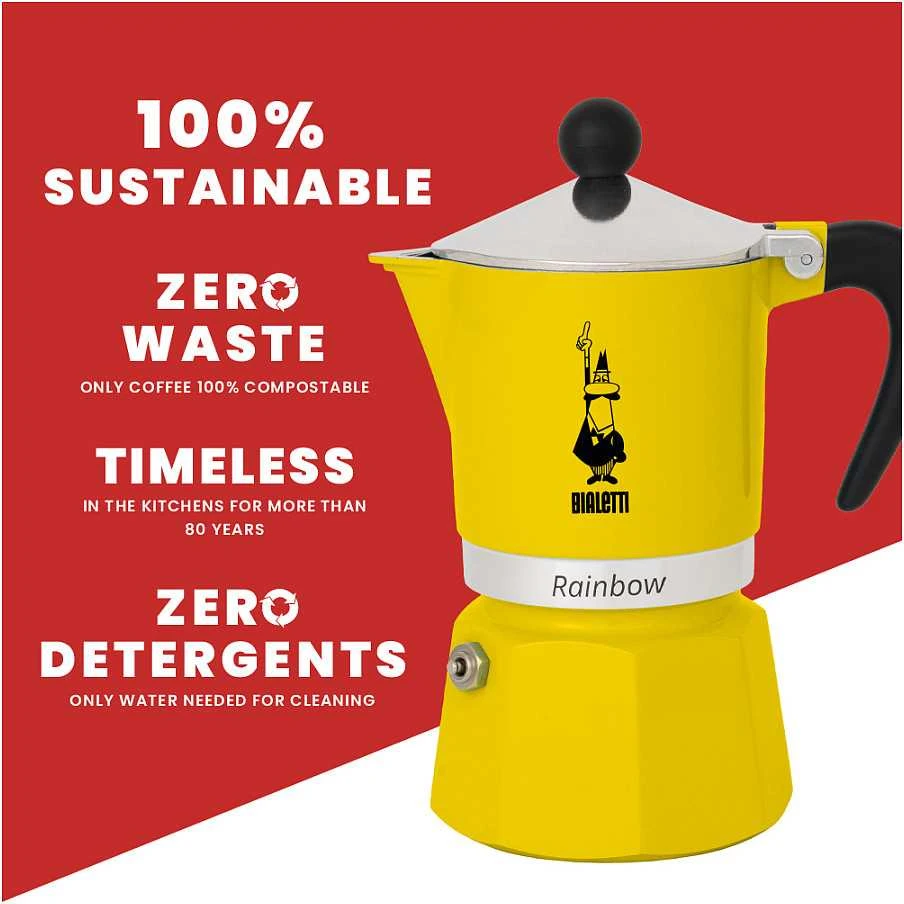 Bialetti RAINBOW 1TZ geltona