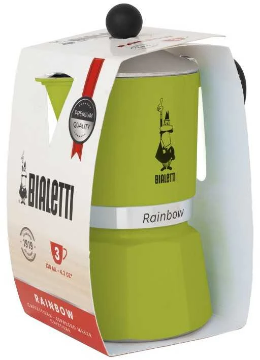 Moka puodas BIALETTI Rainbow Espresso Aparatas (Netaikomas, žalias spalva)
