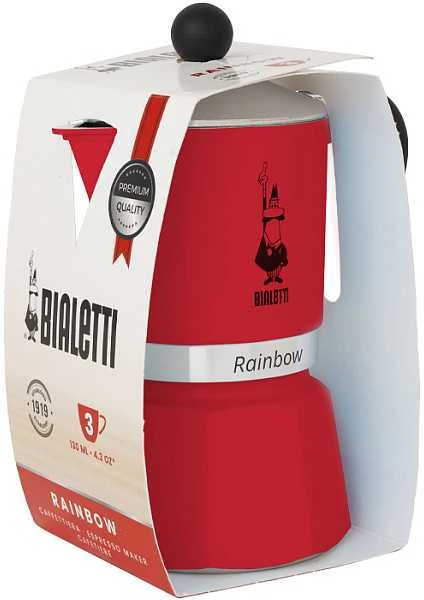 Kavos Aparatas - Bialetti Rainbow 1TZ 60 ml Raudonas