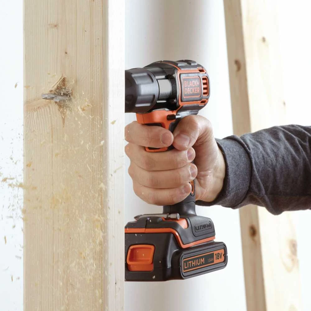 Black & Decker Juodas & Decker Combi drill Juodas & Decker ASD18KB-QW