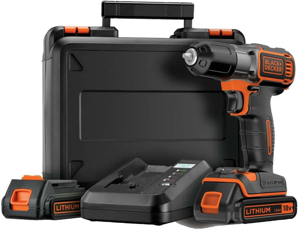 Black & Decker Juodas & Decker Combi drill Juodas & Decker ASD18KB-QW