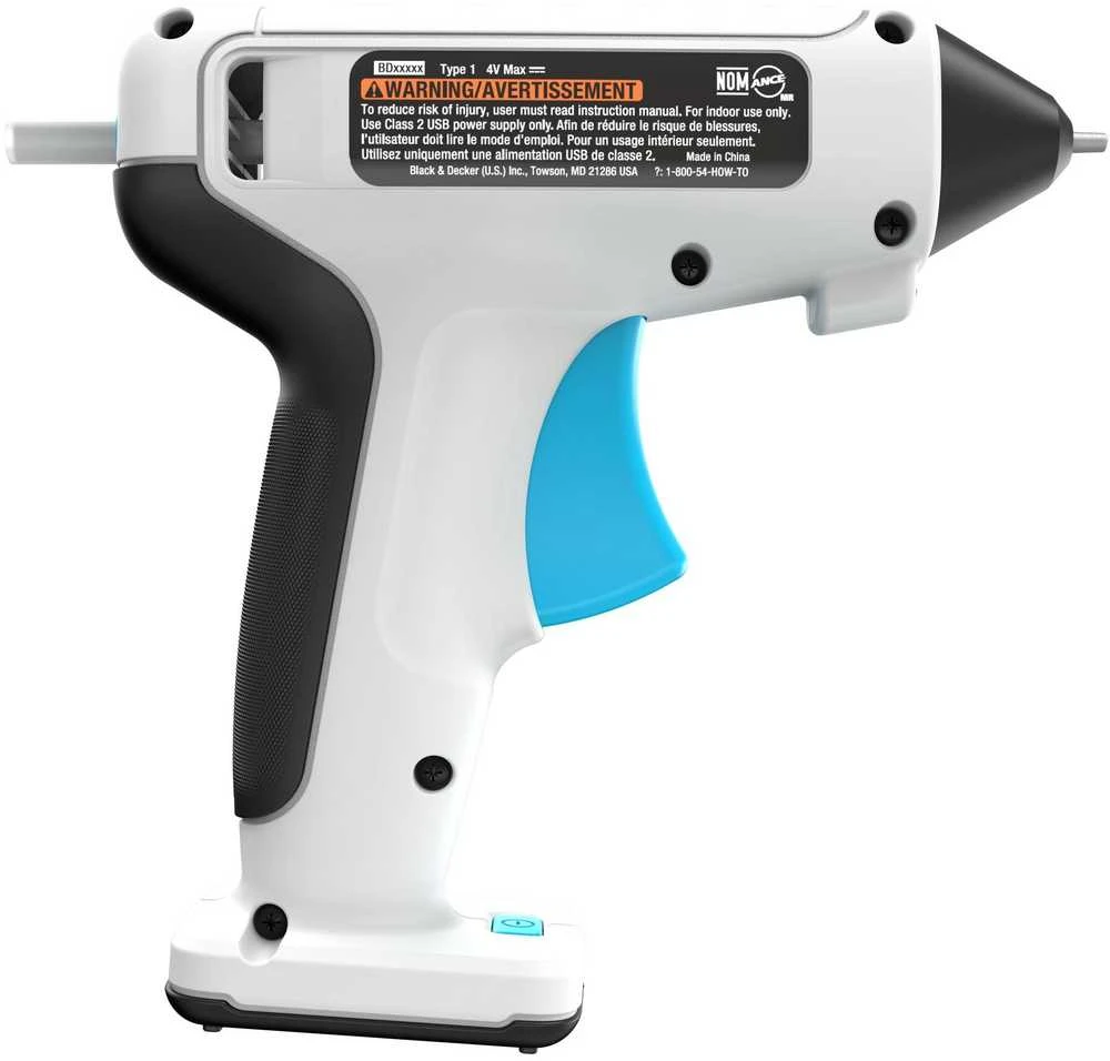 Black & Decker Juodas & Decker Klijų pistoletas Juodas & Decker BCGL115-XJ; 3,6 V; 1x1,5 Ah akum.