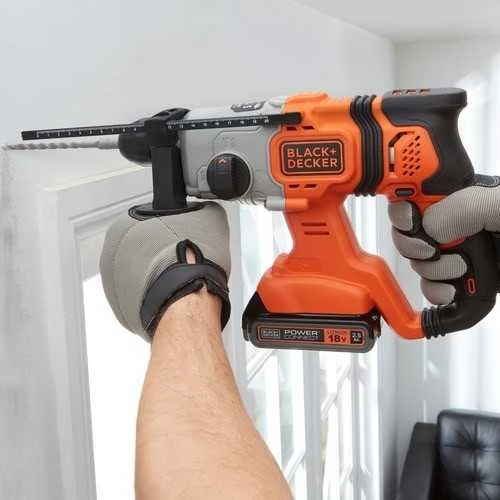 Akumuliatorinis perforatorius SDS+, 18V, 2x2,5Ah, Black & Decker [BCD900E2K-QW]