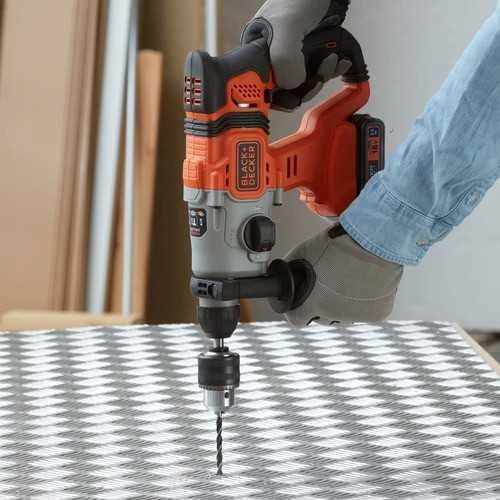 Akumuliatorinis perforatorius SDS+, 18V, 2x2,5Ah, Black & Decker [BCD900E2K-QW]